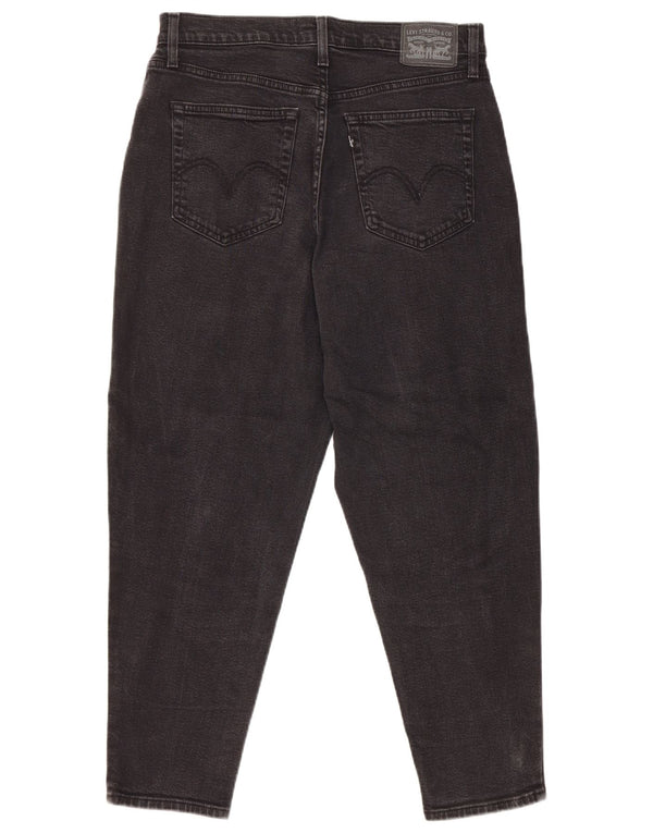 Levi's ženske Mom Jean sužene traperice visokog struka W30 L27 crni pamuk
