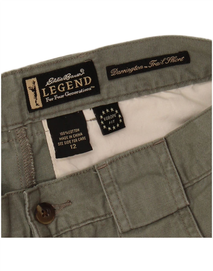 Eddie Bauer Ženske kargo kratke hlače US 12 Large W32 kaki pamuk