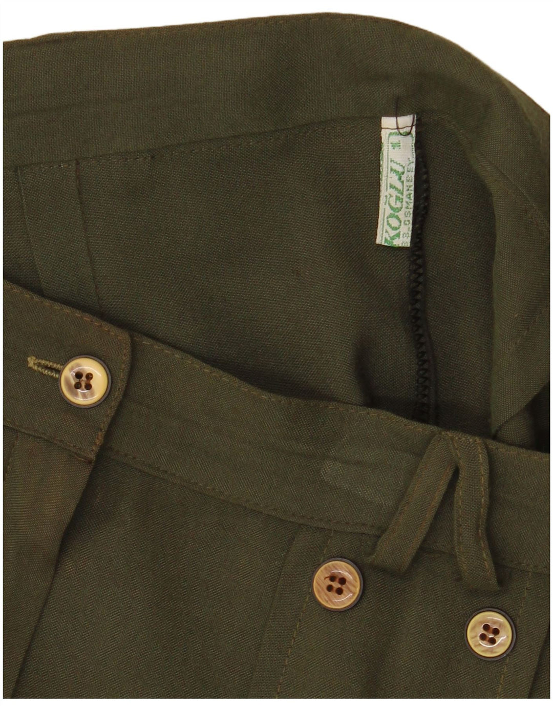 VINTAGE Ženske ležerne kratke hlače W26 male zelene