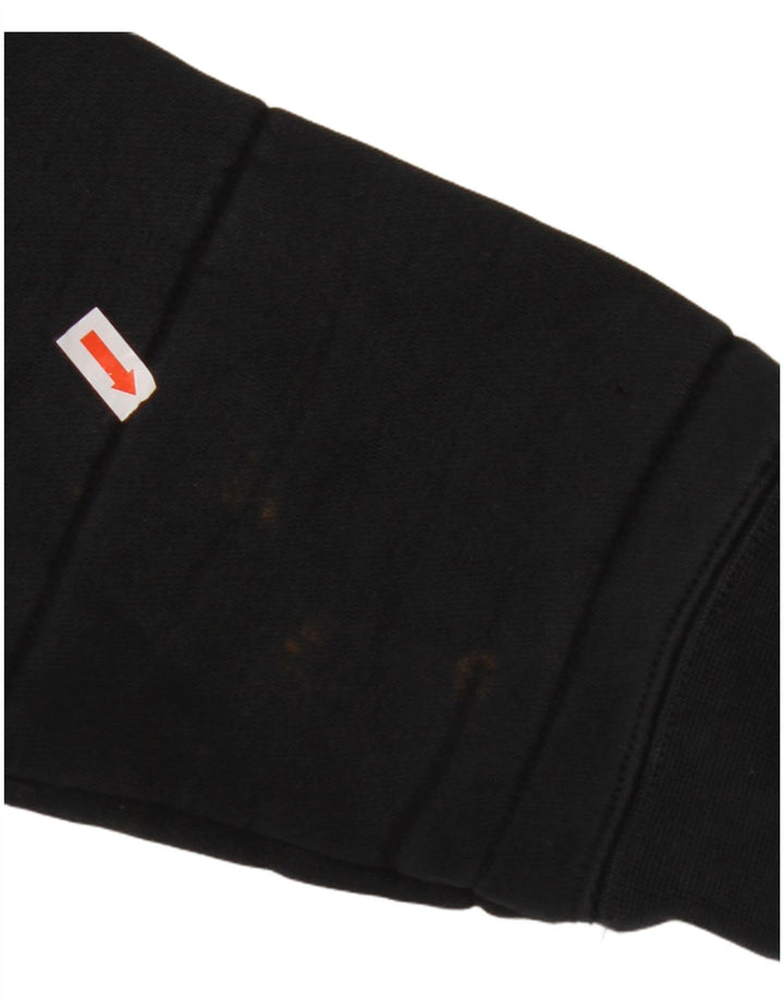 NIKE muški pulover s kapuljačom na patentni zatvarač Srednje crni pamuk