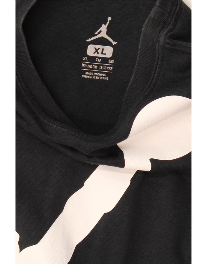 JORDAN majica s grafičkim motivima za dječake 13-14 godina XL crna