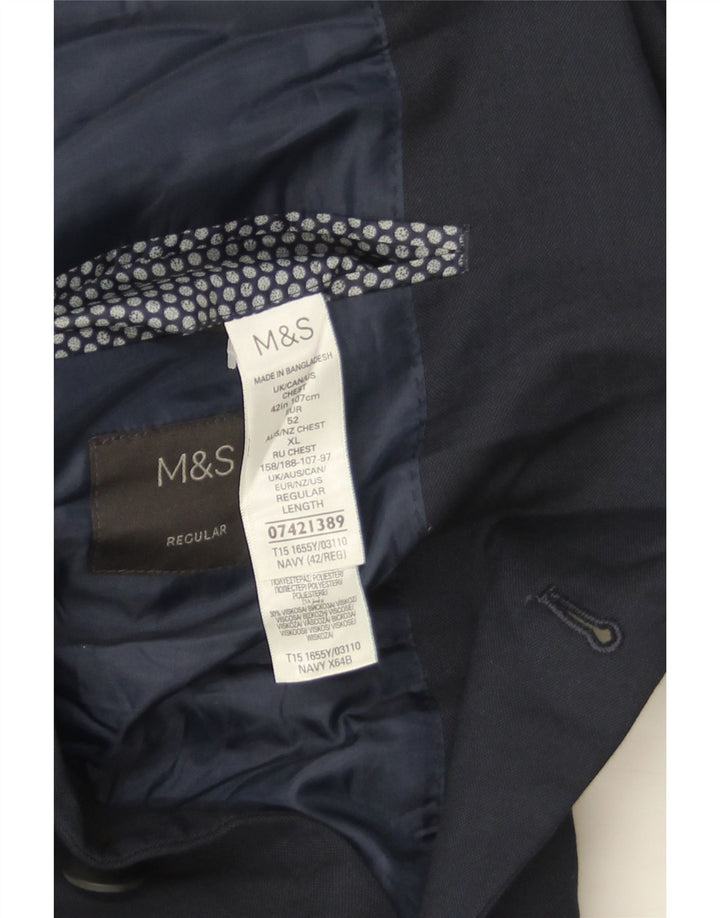 Marks & Spencer muška jakna sa 2 gumba UK 42 velika tamnoplava
