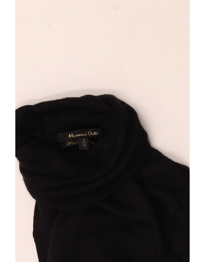 Massimo Dutti Ženski pulover s rol izrezom UK 8 Mali crni