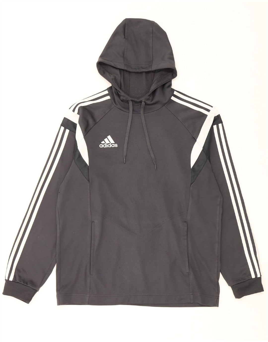 ADIDAS muška majica s kapuljačom srednje sive boje
