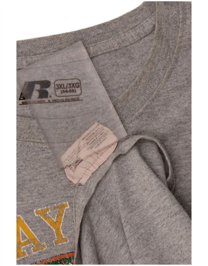 Russell atletska muška majica kratkih rukava Baylor Bears Graphic 3XL sivi pamuk