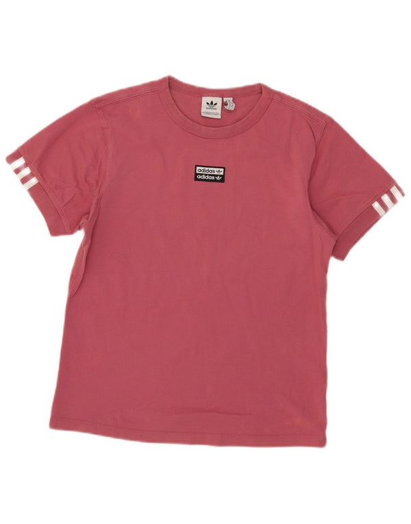 Adidas ženska majica kratkih rukava UK 10 Small Pink Cotton
