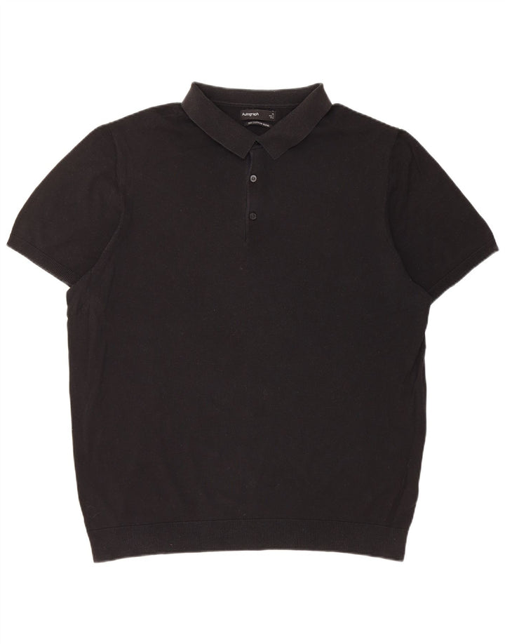 Marks & Spencer muška polo majica XL crna svila