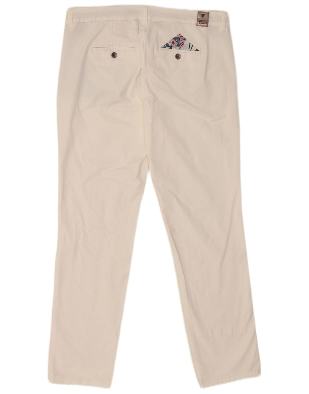Guess ženske Berta chino hlače uskog kroja W34 L29 bijele