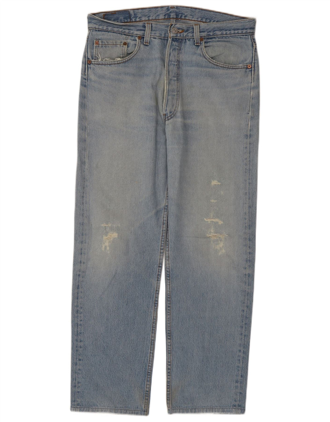 Levi's muške 501 ravne ravne traperice W34 L29, plavi pamuk