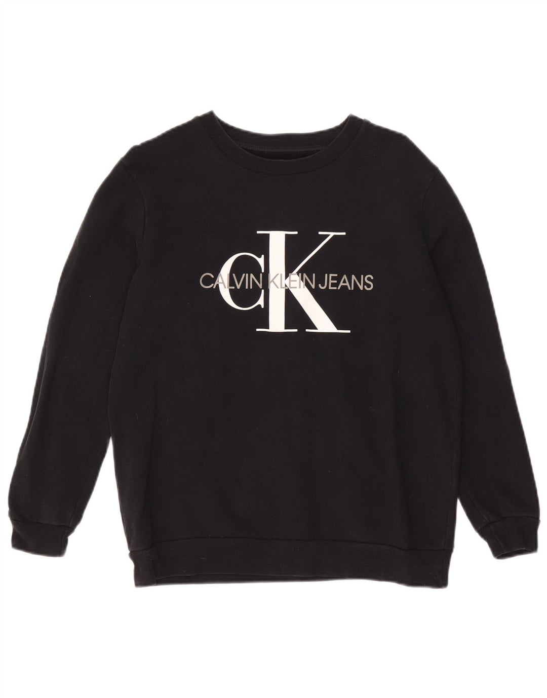 Calvin Klein Jeans ženski džemper s grafičkim motivima UK 12 srednje crna