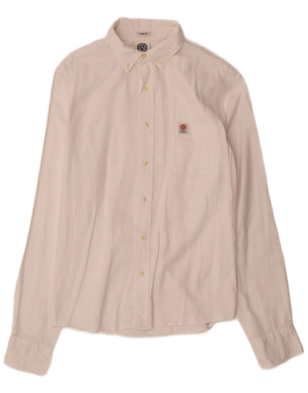 FRANKLIN MARSHALL Muška uska košulja srednje bijele boje