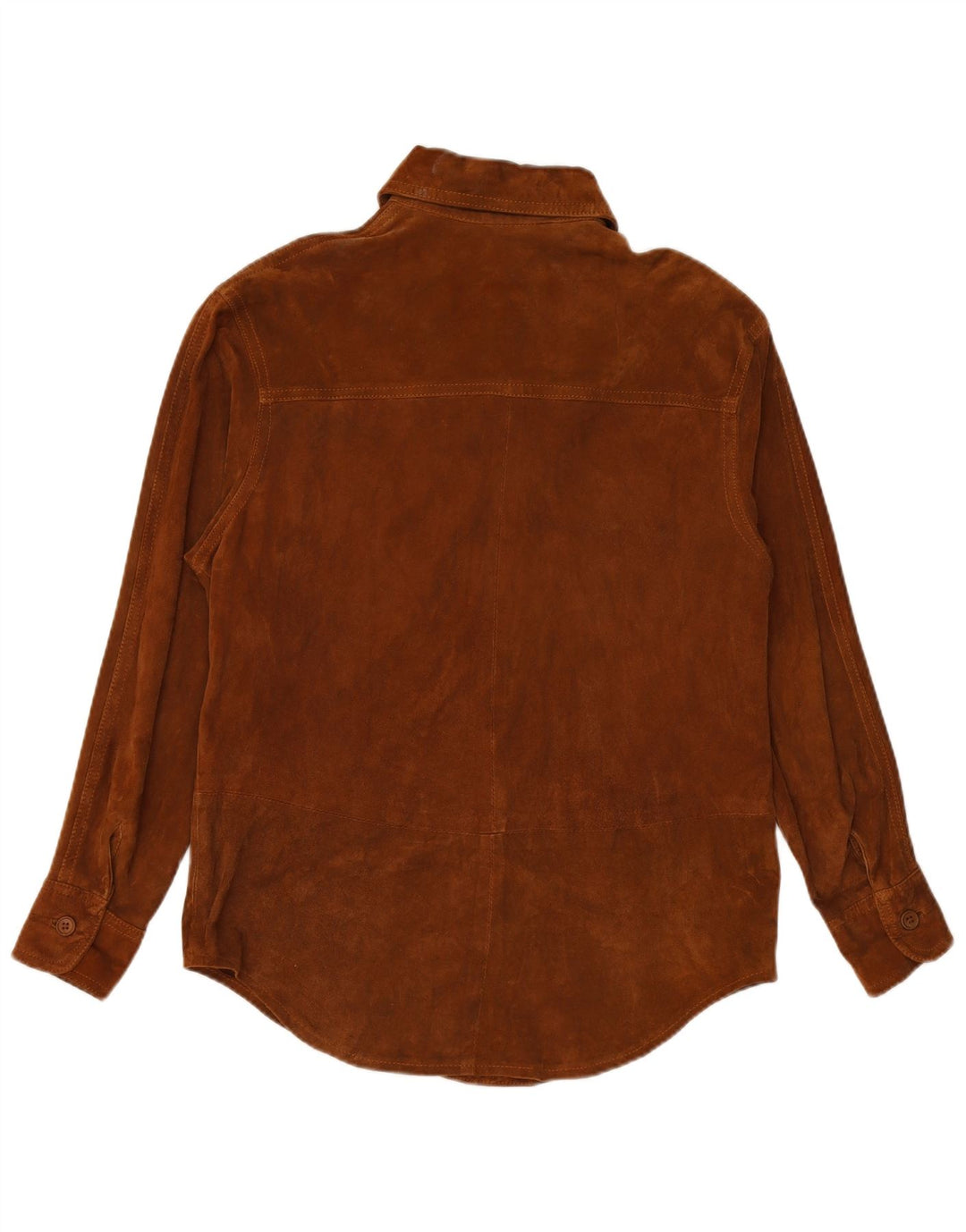 VINTAGE ženska košulja od brušene kože UK 16 velika smeđa