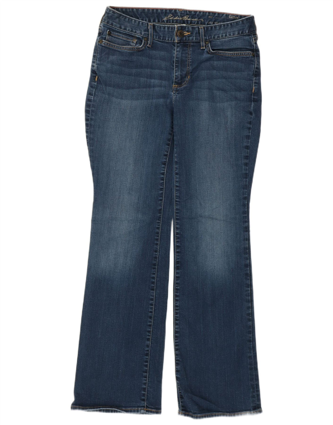 Eddie Bauer Ženske curvy Bootcut traperice US 6 srednje W28 L30 plavi pamuk