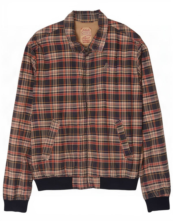 Scotch & Soda muška bomber jakna UK 42 XL plavi karirani poliester