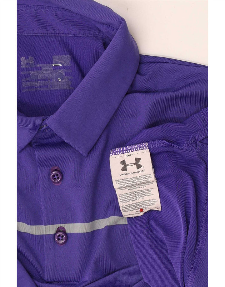 Under Armour muška polo majica od poliestera male ljubičaste pruge