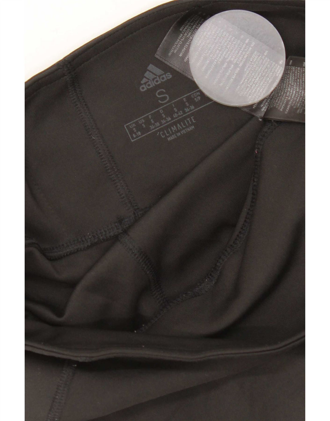 Adidas ženske Climalite Capri tajice UK 8/10 male crne poliesterske