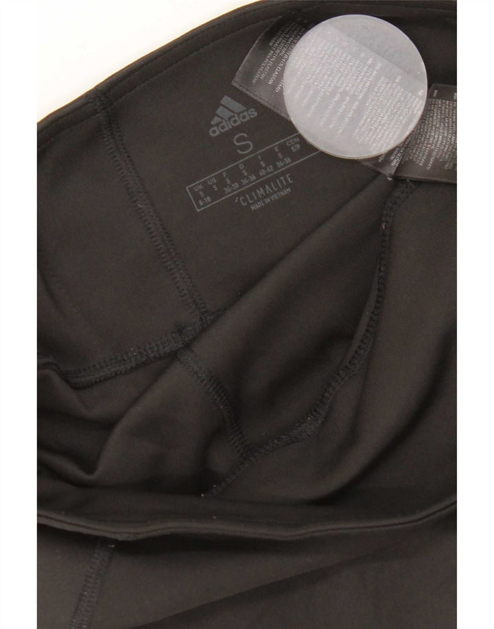 Adidas ženske Climalite Capri tajice UK 8/10 male crne poliesterske