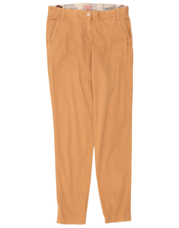 Ted Baker Womens Slim Chino Trousers Size 2 Small W30 L31 Beige Cotton