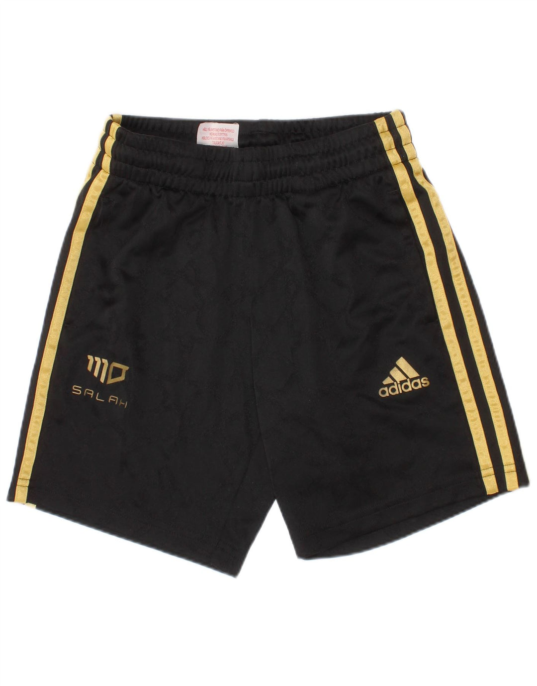 Sportske kratke hlače Adidas Salah za dječake 7-8 godina, crni poliester