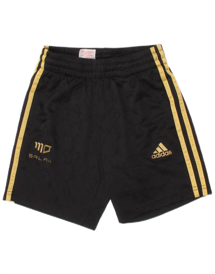 Sportske kratke hlače Adidas Salah za dječake 7-8 godina, crni poliester