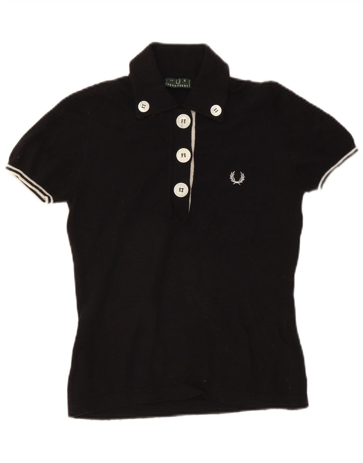 FRED PERRY Ženska polo majica UK 10 Mala crna