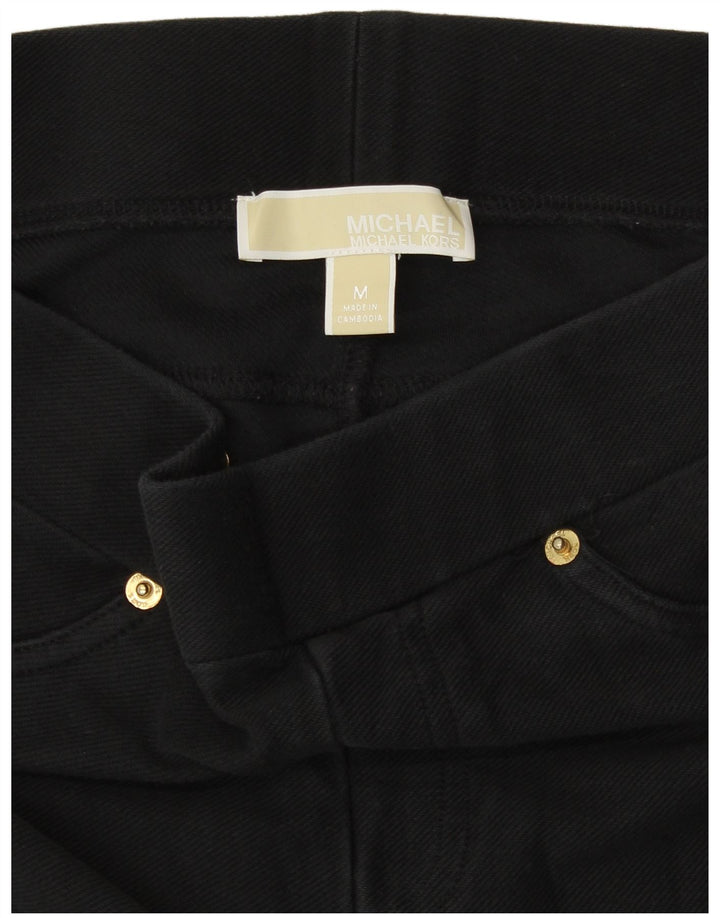 Michael Kors Ženske tajice UK 14 Srednje crni pamuk