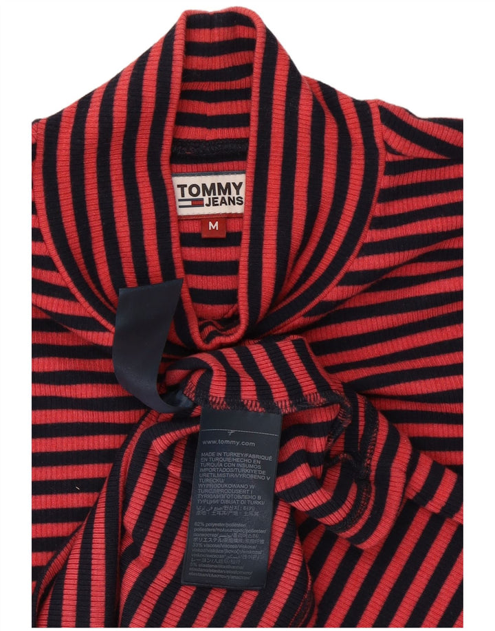Tommy Hilfiger Ženska majica dugih rukava UK 14 srednje ružičaste pruge od poliestera