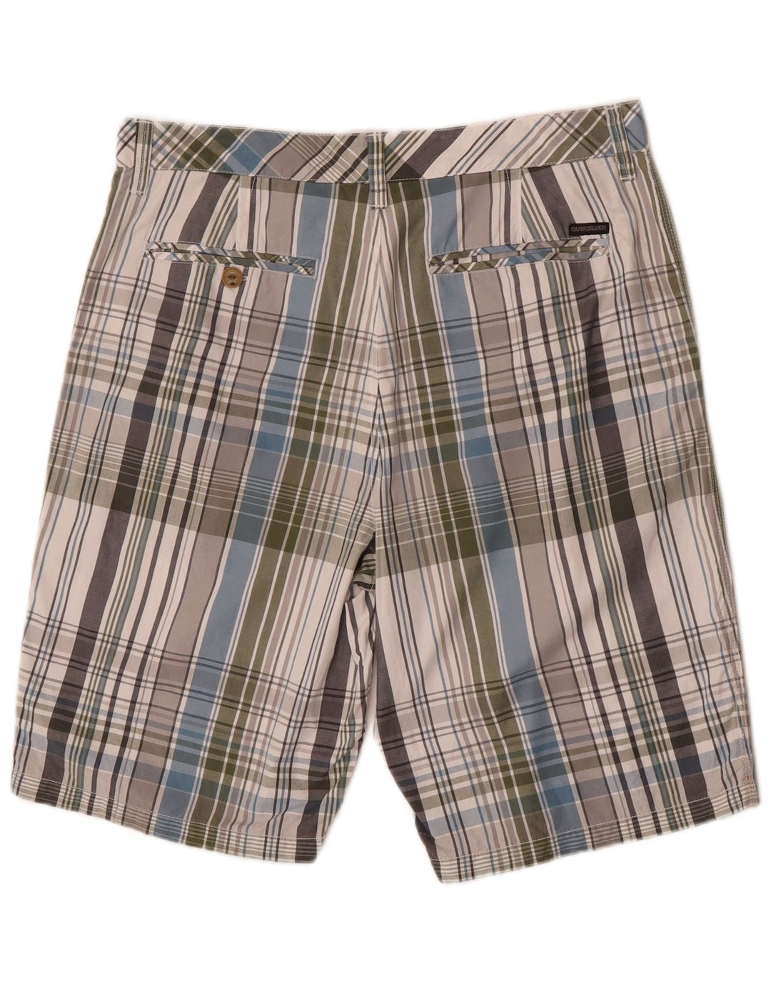Quiksilver muške chino kratke hlače W34, pamuk, veliki raznobojni karirani komad