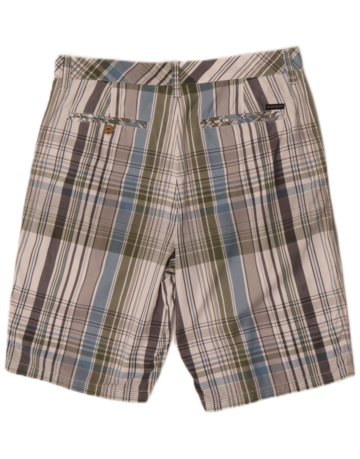 Quiksilver muške chino kratke hlače W34, pamuk, veliki raznobojni karirani komad