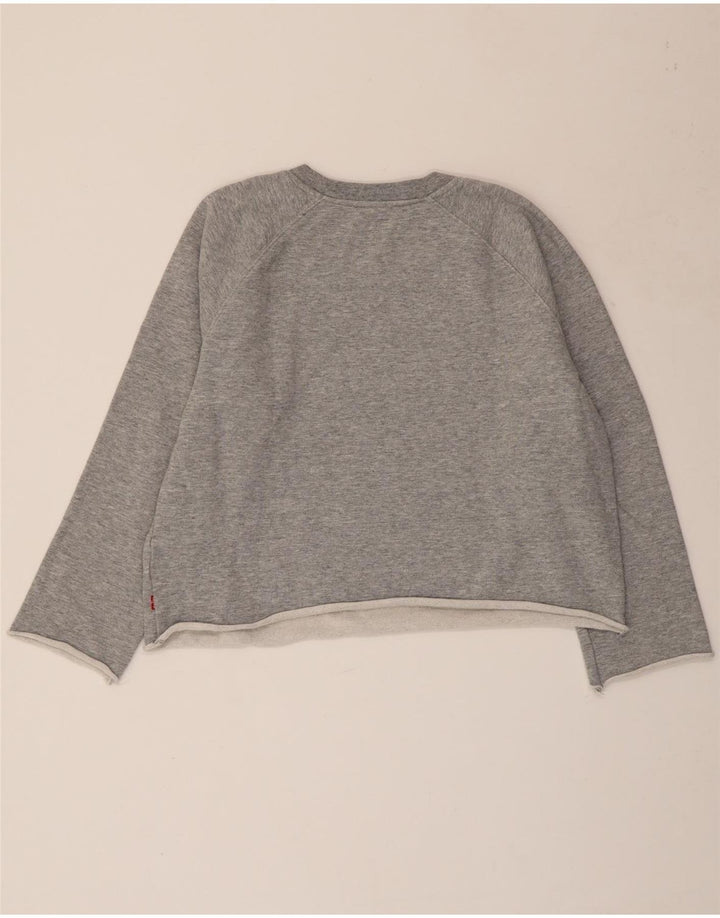 LEVI'S Ženska kratkotrajna majica s motivima UK 16 Large Grey Flected
