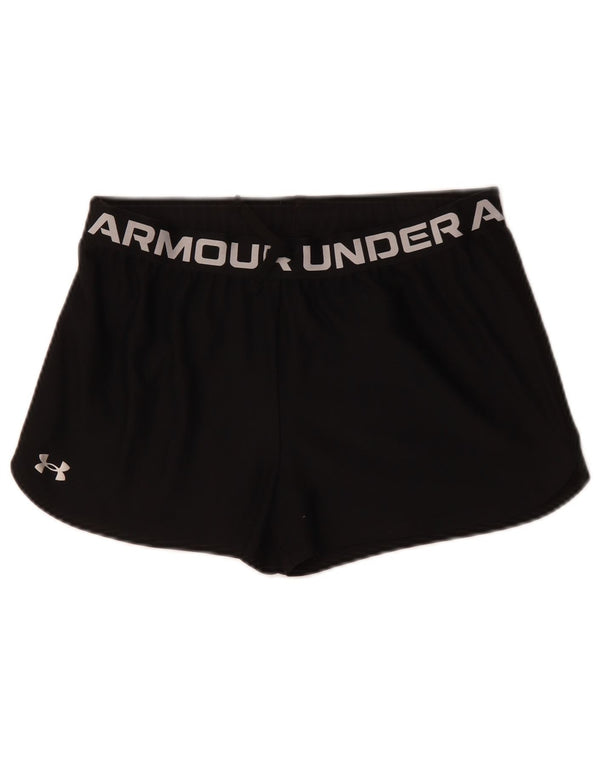 UNDER ARMOUR Kratke sportske hlače za djevojčice 13-14 godina XL, crni poliester