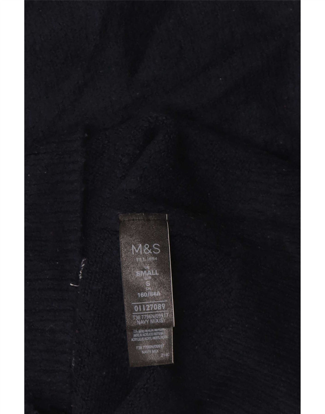 Marks & Spencer ženski džemper s kornjačičastim ovratnikom UK 10 Mali tamnoplavi