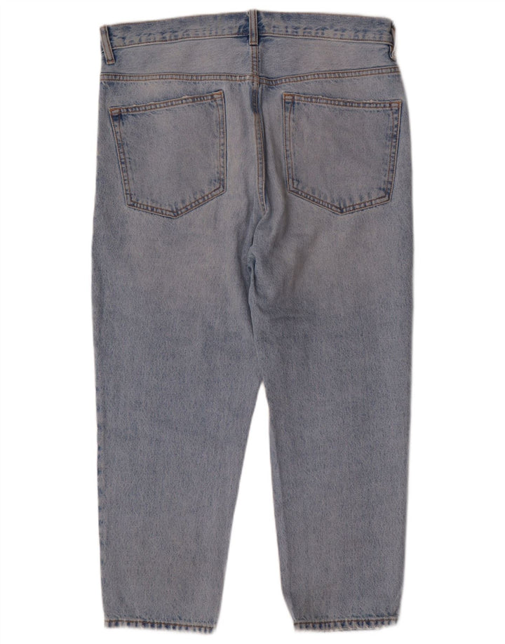 ZARA Muške skraćene traperice EU 42 Large W32 L24 Plave