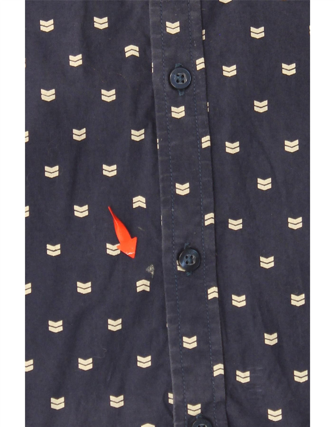 BILLABONG muška uska košulja kratkih rukava Srednje tamnoplava pamuk na točkice