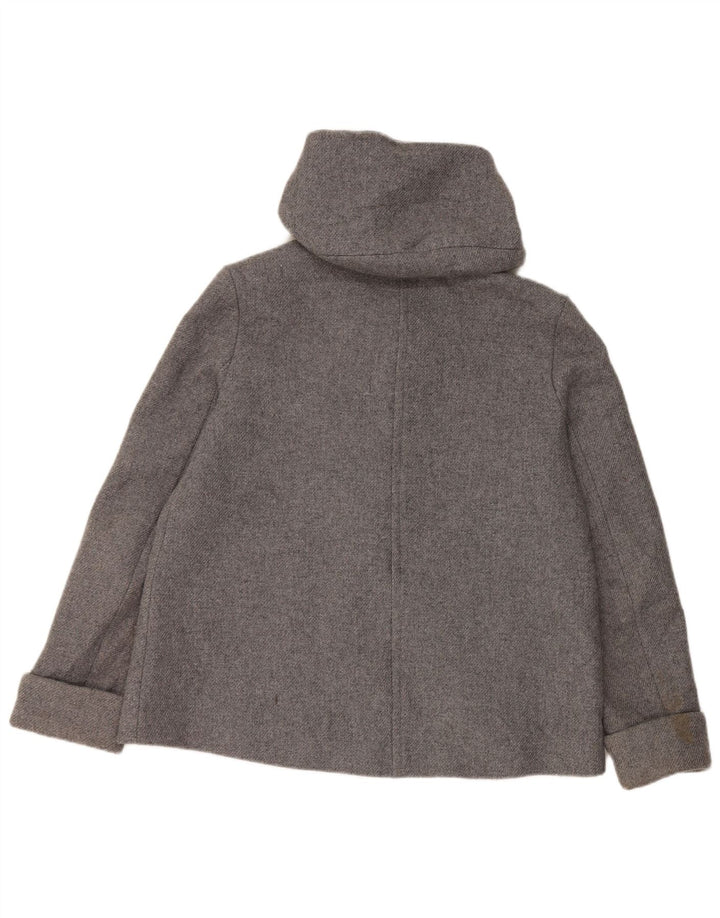 Zara ženska bomber jakna s kapuljačom UK 14 srednje siva vuna