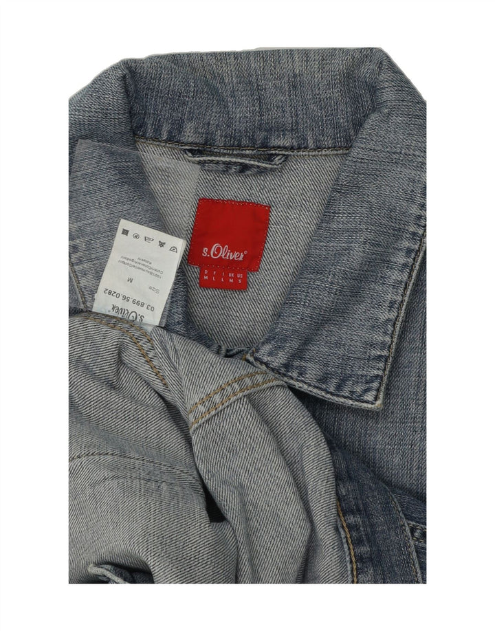 S.OLIVER Mens Denim Jacket UK 38 Medium Blue Cotton Vintage S.Oliver and Second-Hand S.Oliver from Messina Hembry 