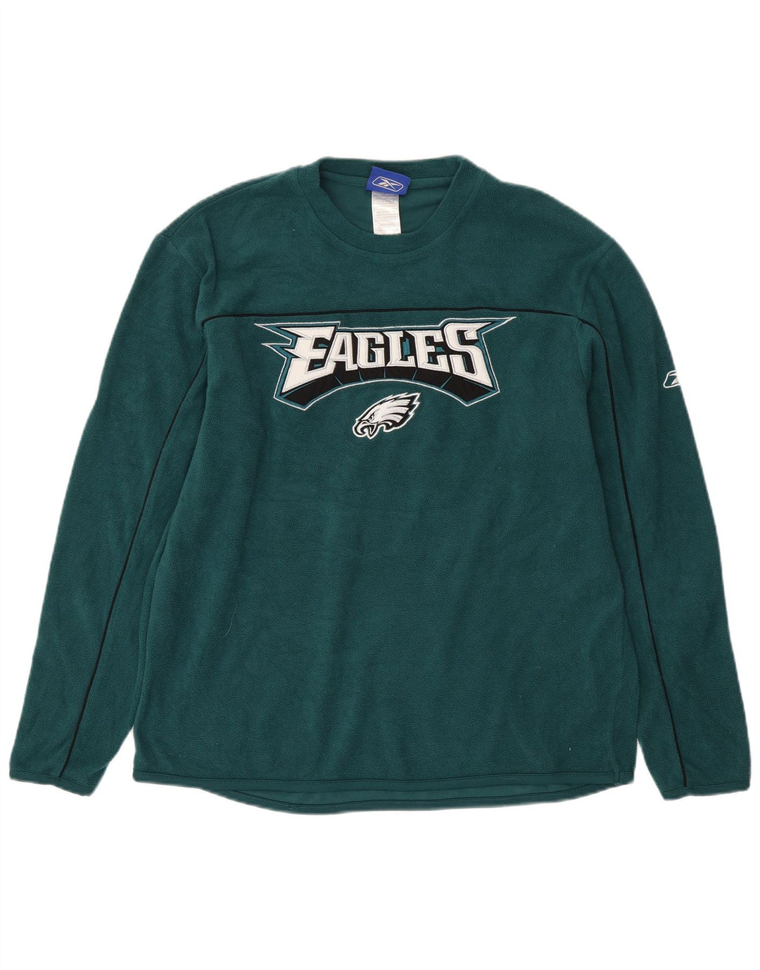 REEBOK Muški džemper od flisa s motivima Philadelphia Eagles, mali zeleni