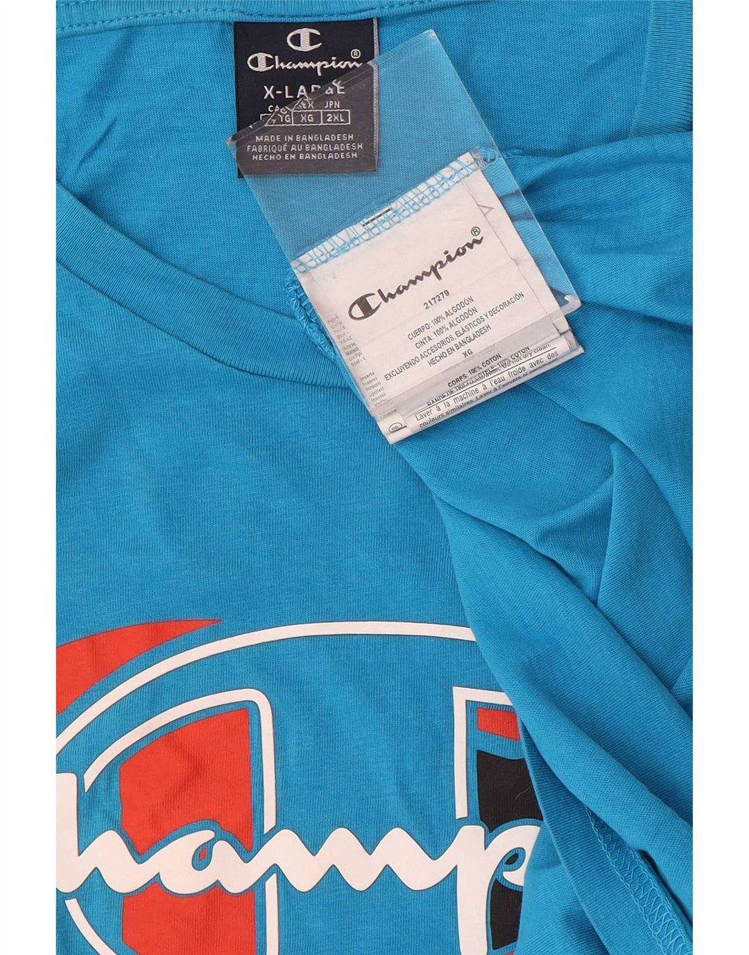 Champion Top XL plava muška majica s grafičkim motivima