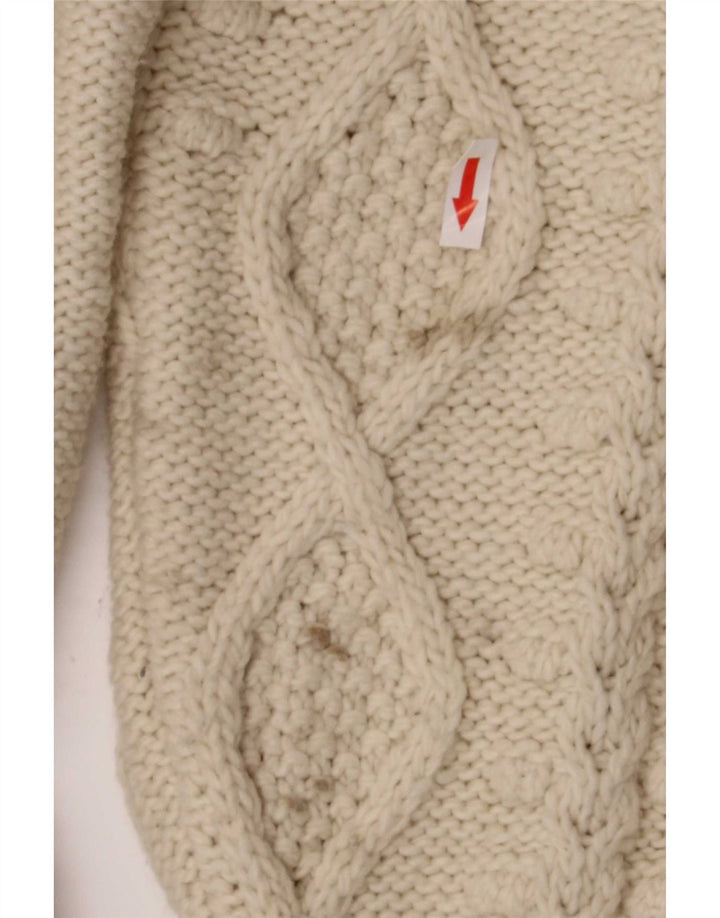 Zara ženski pulover s velikim ovratnikom UK 16 Large Beige