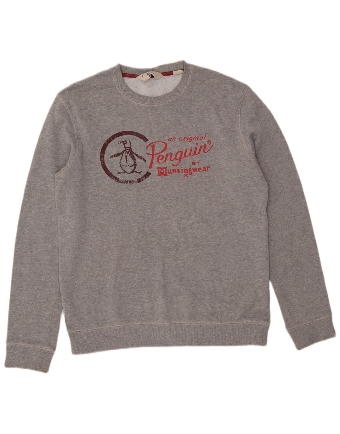 PENGUIN Muška trenirka s grafičkim motivima Veliki sivi pamuk