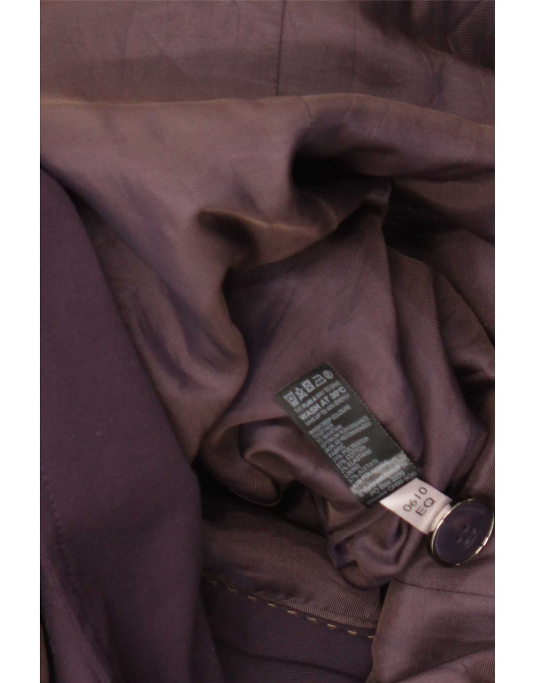 Marks & Spencer ženski trenč kaput s autogramom UK 18 XL ljubičasti poliester