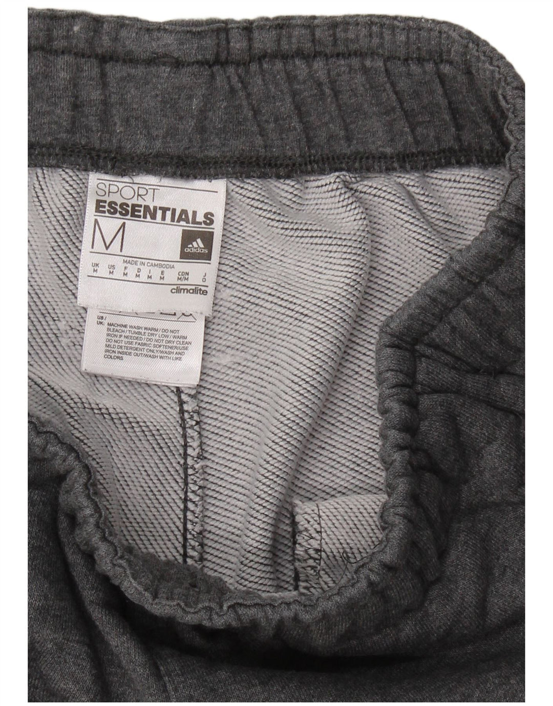 ADIDAS Muška trenirka Climalite Hlače Joggers srednje sivi pamuk