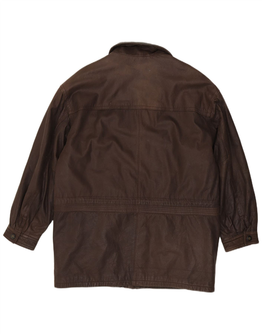 JOHN B muška kožna jakna UK 46 3XL smeđa koža