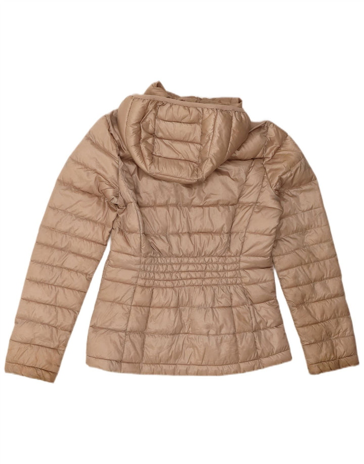 Calvin Klein ženska podstavljena jakna s kapuljačom UK 10 Small Beige Poliester