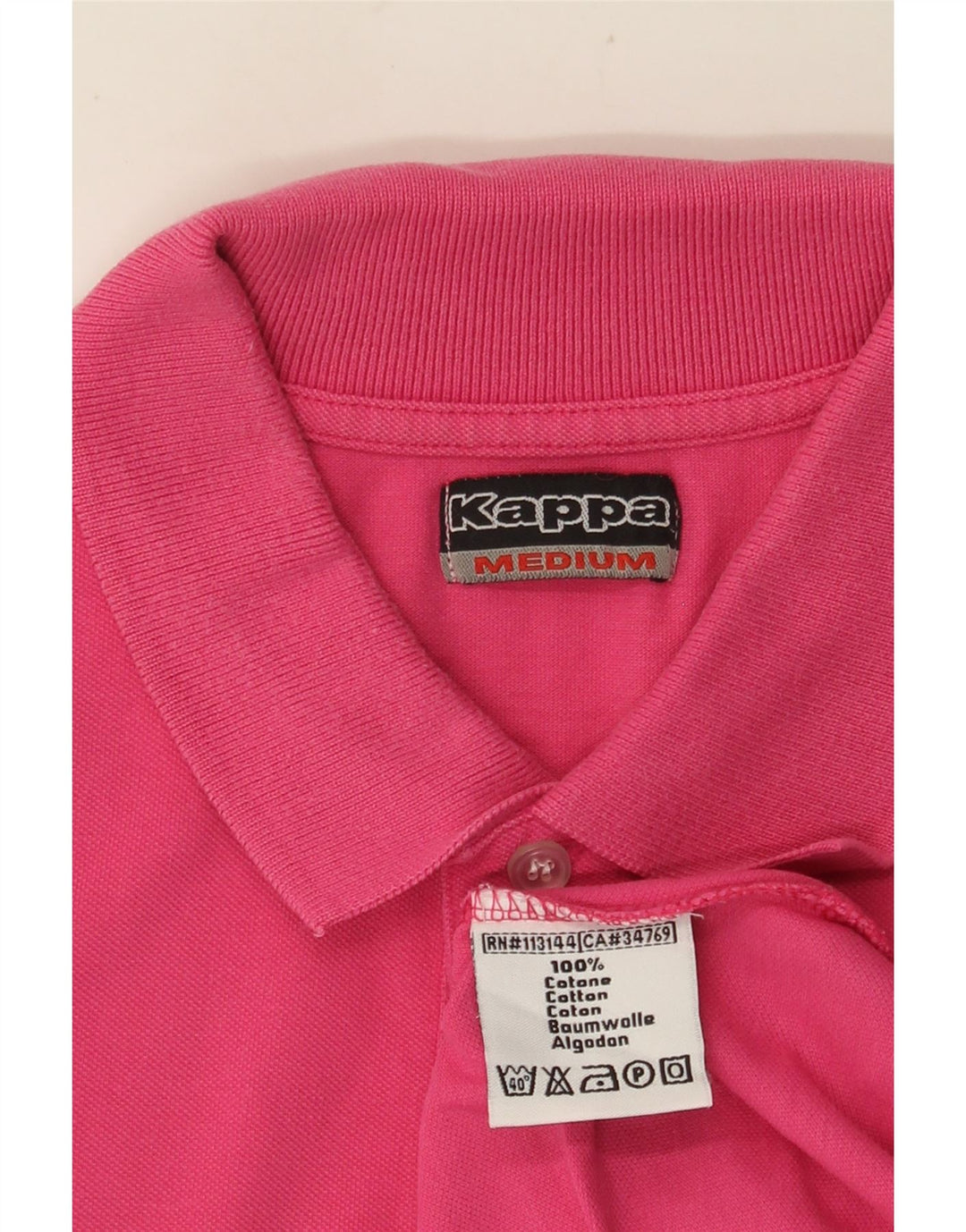 KAPPA muška polo majica srednje ružičaste pamučne boje