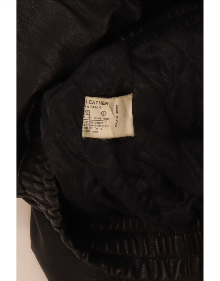 Vintage muška kožna jakna IT 50 velika crna
