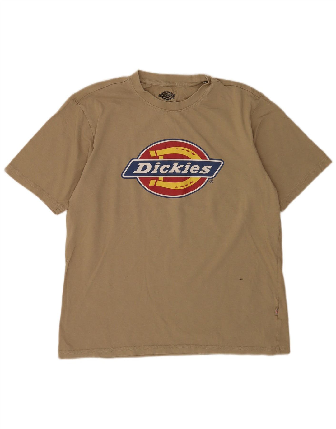 Muška majica kratkih rukava Dickies, mala, bež pamuk