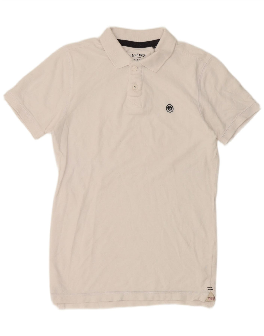 Fat Face muška polo majica XS bijeli pamuk