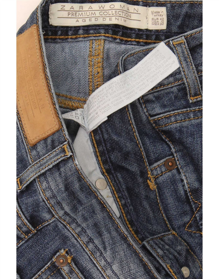 Ženske traperice Zara Bootcut EU 42 Large W32 L32 tamnoplavi pamuk