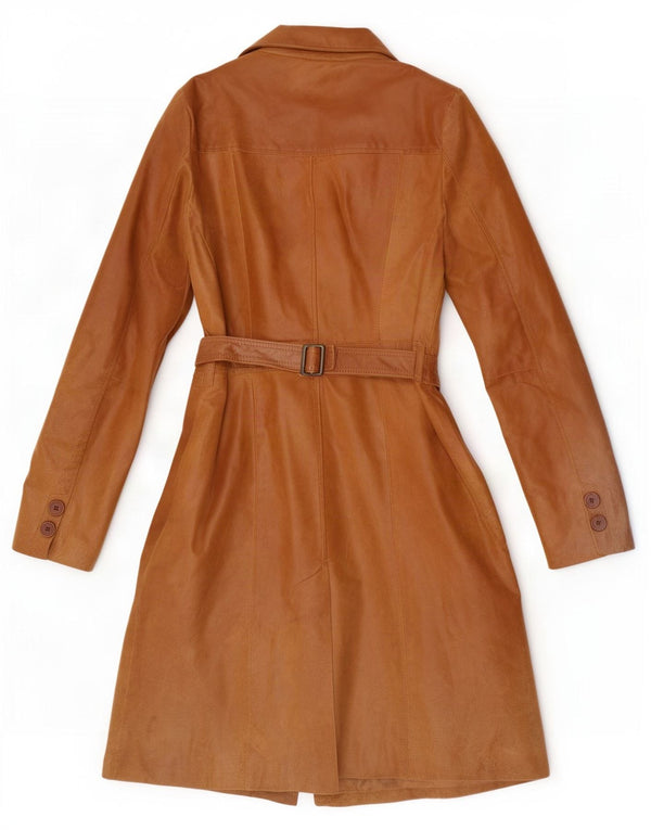 Vintage ženski kožni kaput IT 46 Large Brown